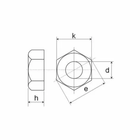 * 712-0107 Ecrou Pour Tondeuse Mtd> Accessoire Pour Tondeuse Et Autoportée