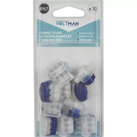 * Hklffja Dio630001 Lot 10 Connecteurs Autodenudants/Etanches Ip 67, Bleu> Accessoire Pour Tondeuse Et Autoportée