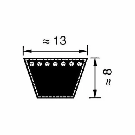 * Mitsuboshi A33 Courroie A33 (13X850Mm Li)> Accessoire Pour Tondeuse Et Autoportée