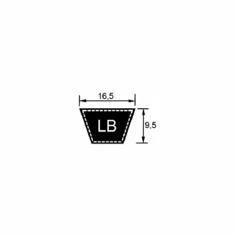 * Mitsuboshi Lb69 Courroie Lb69 (16,5X1706Mm Li)> Accessoire Pour Tondeuse Et Autoportée